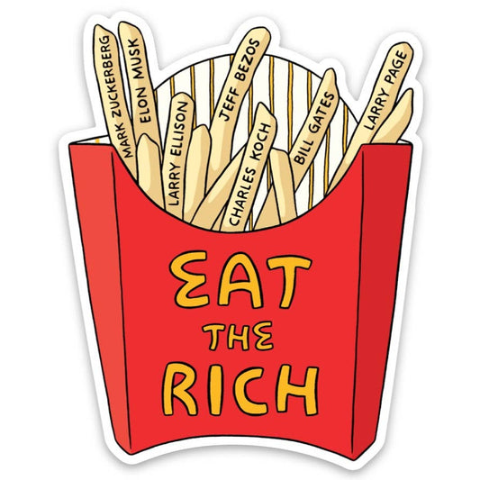 Eat the Rich Die Cut Sticker