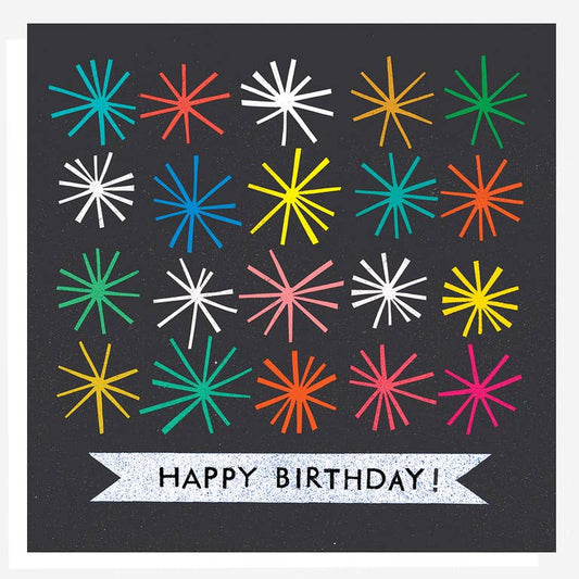 Happy Birthday Starburst Card