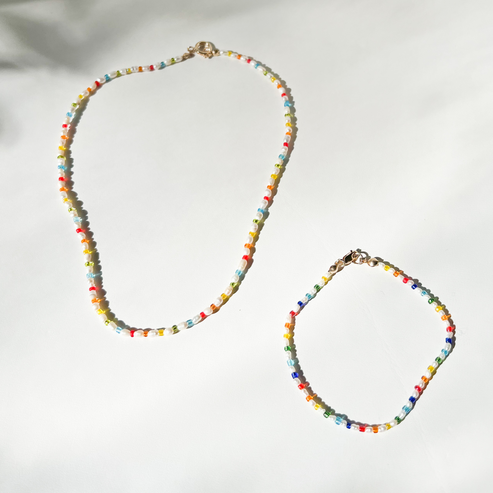 Rainbow Baby Pearl Necklace